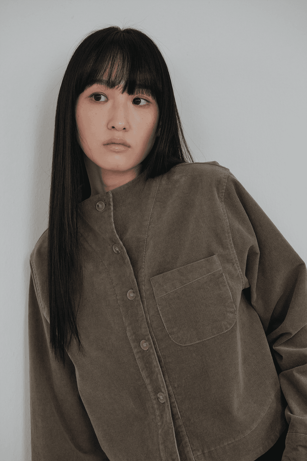 Corduroy Boeing Shirt (3colors)_Khaki