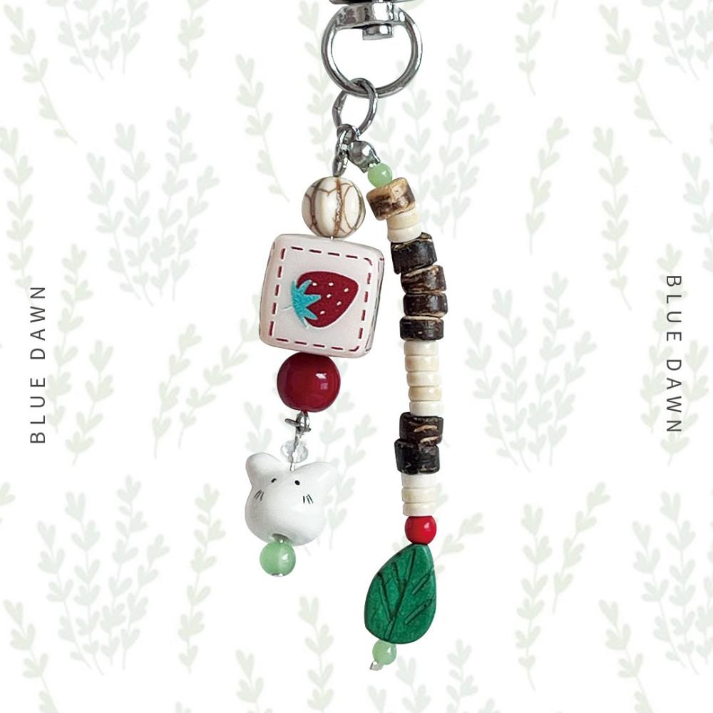 딸기향 우드 키링 (strawberry wood)