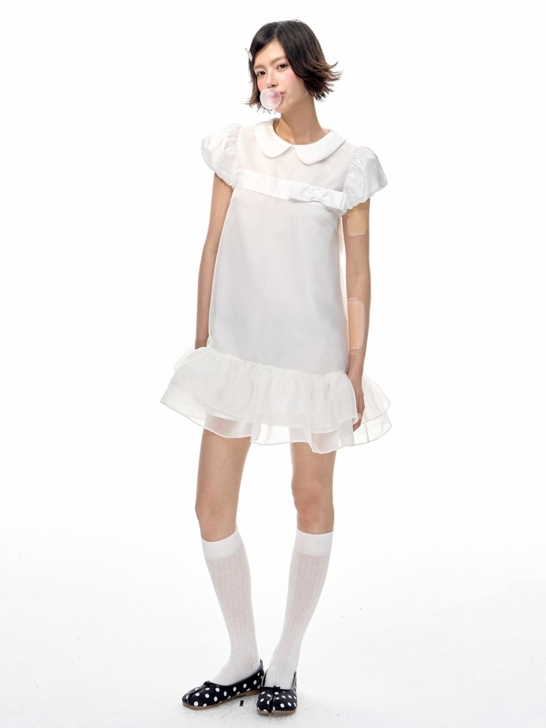 Romance Nanci White Fluffy Tulle Dress