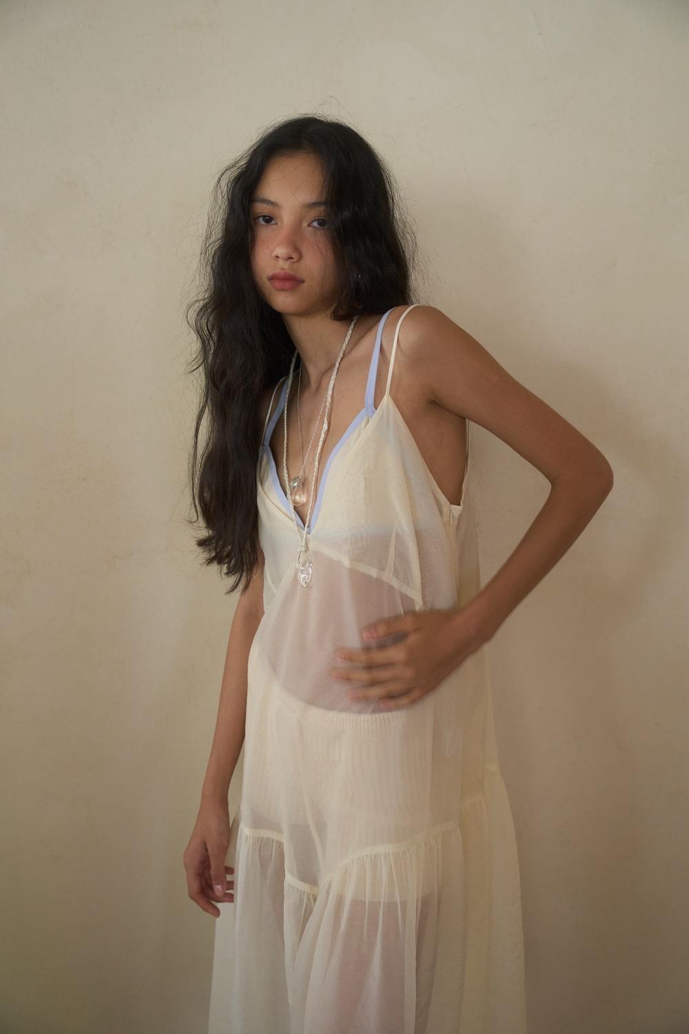 Sheer Humming Dress / Vanilla