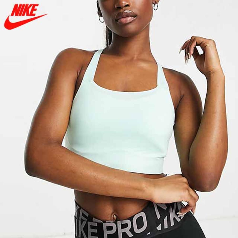 나이키 트레이닝 스우시 럭스 미디움 서포트 스포츠 브라 민트색
