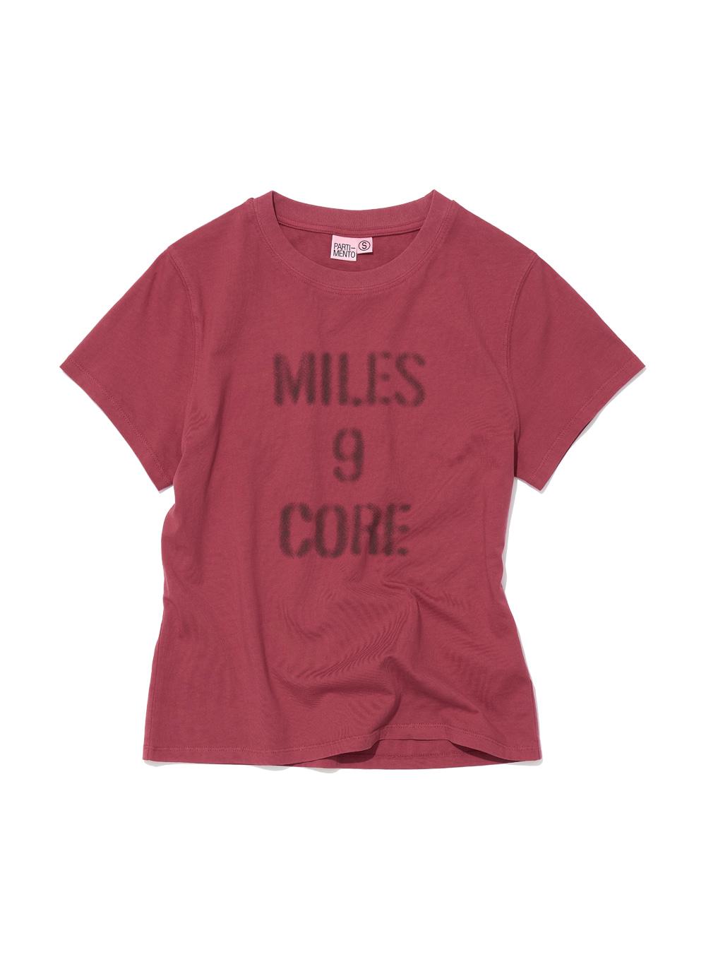 [WOMEN] MILES 9 CORE RELAXED TEE_CHILI