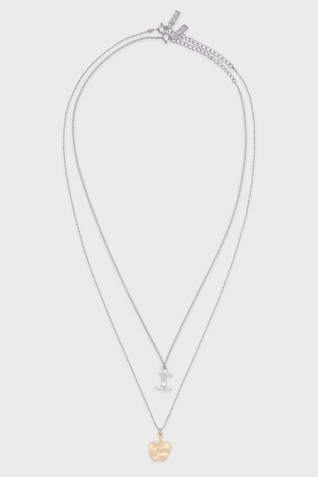 Mini Apple Necklace Set (Silver Gold)