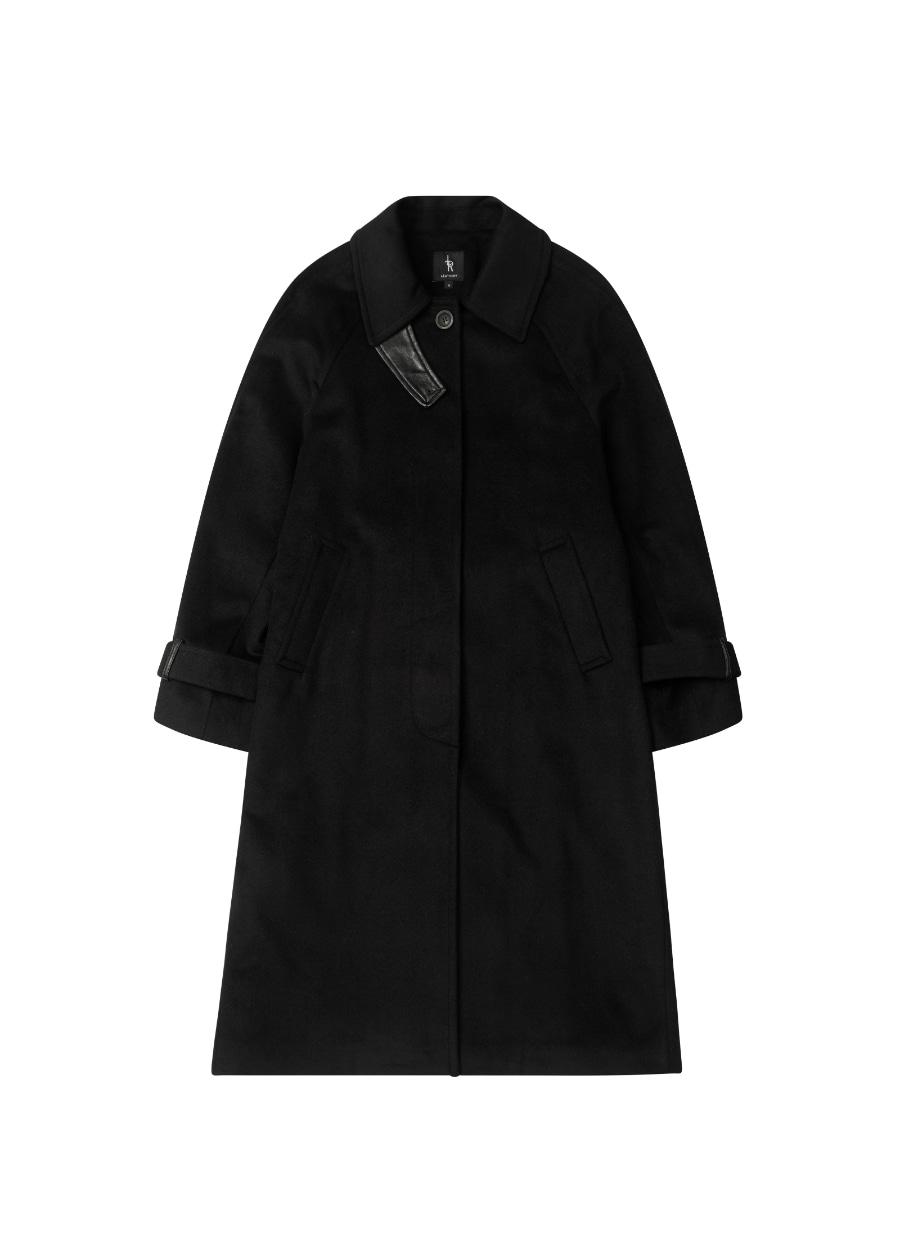 캐시미어 발마칸 로브 코트 [BLACK]