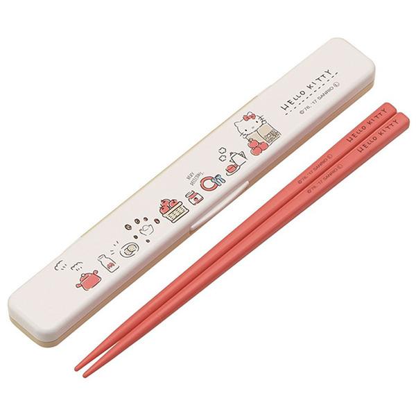 헬로키티 체크 무소음 젓가락세트 18cm(일) 382512
