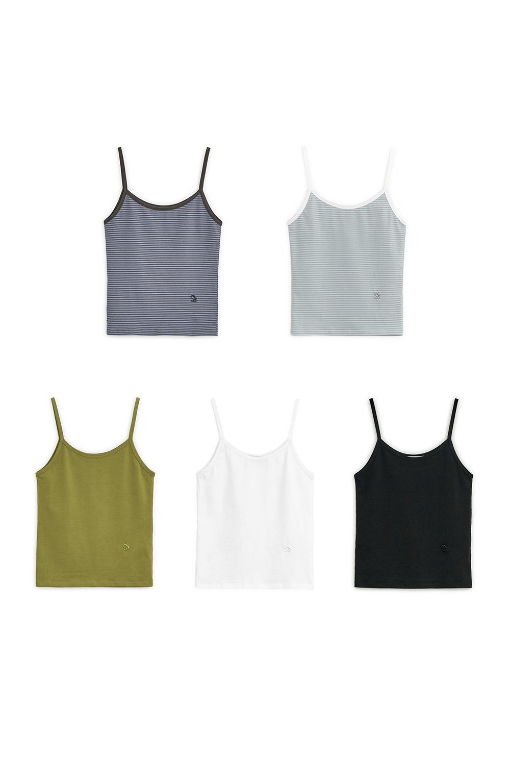 Sunburn Basic Sleeveless Top, 3PACK