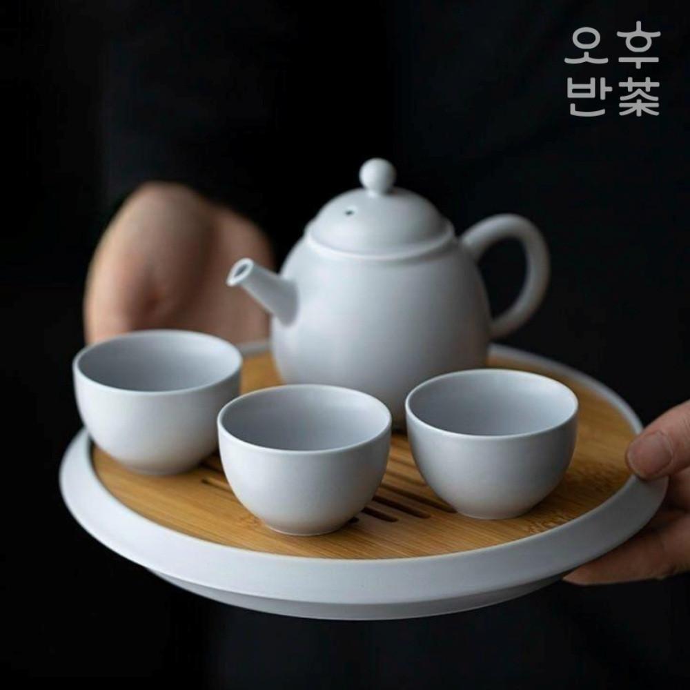 오후반차 가을 들판 차판 다기 다도세트 도자기 150ml