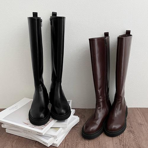 우븐 데일리 롱부츠