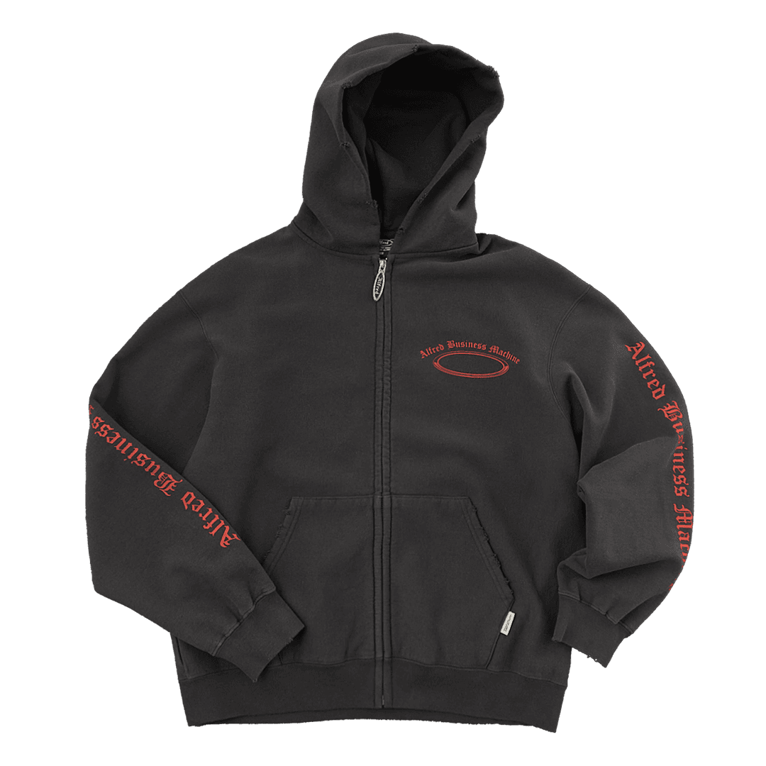 VTG ABM ZIP-UP HOODIE / BLACK
