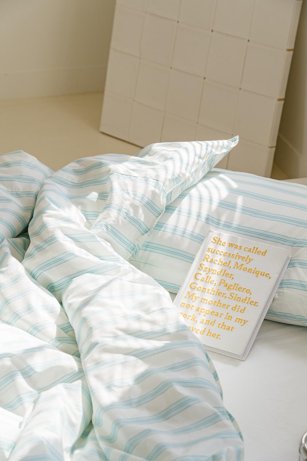 cindy stripe bedding soda