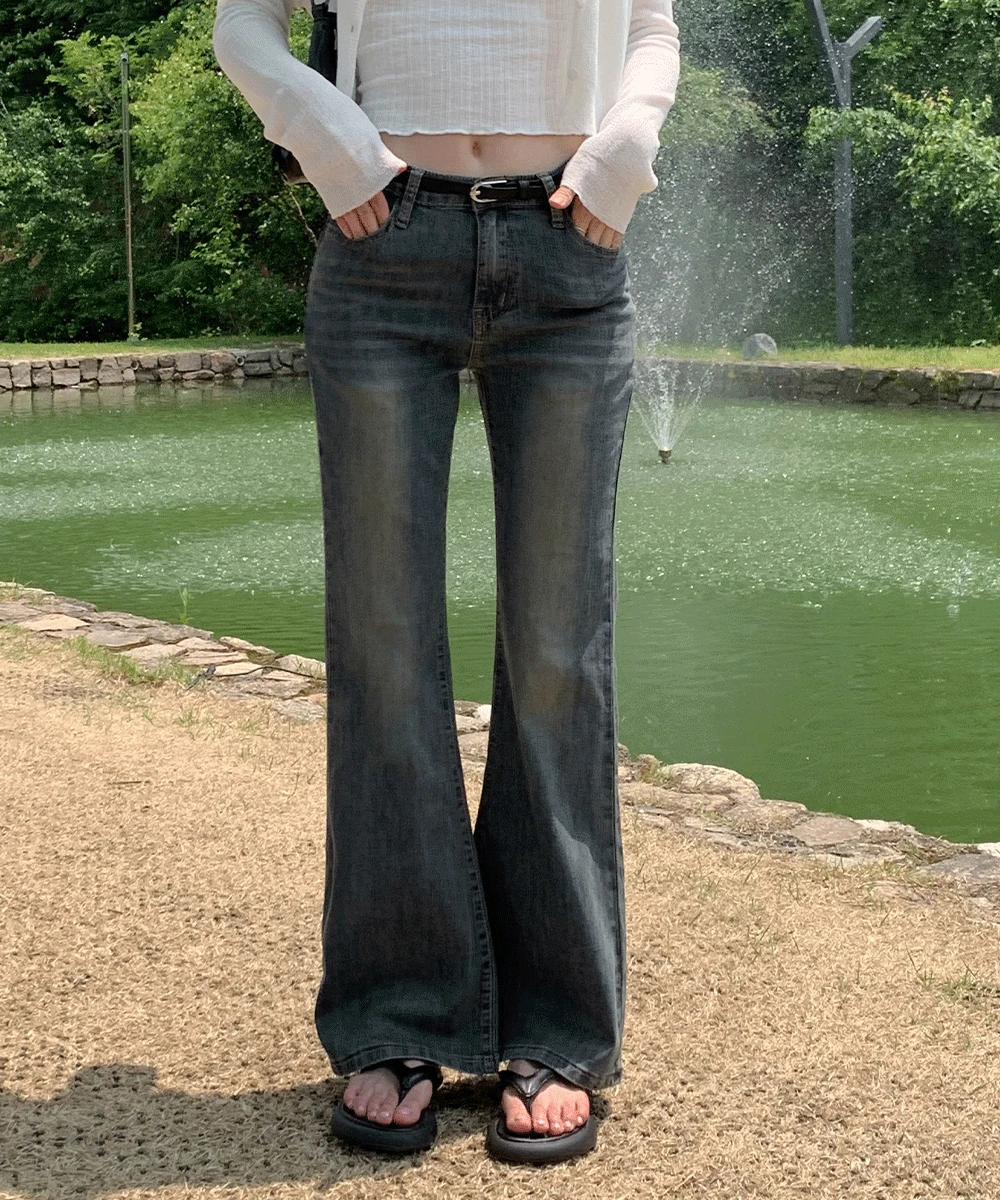 [~2XL/숏,기본,롱] 핫 뒷포켓 부츠컷 데님 팬츠