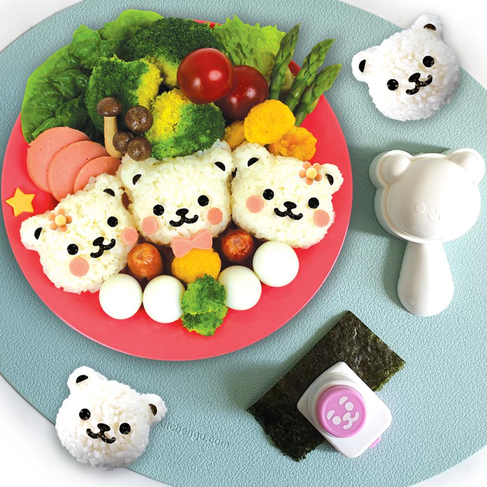 키친구 김펀치 도시락꾸미기 김펀칭기 주먹밥틀 세트