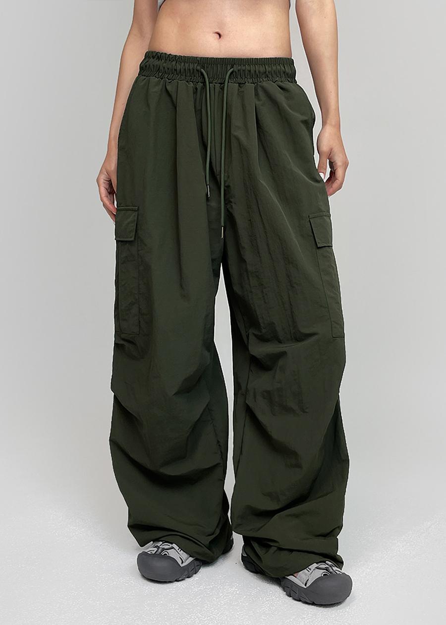 블랙업 [6천장판매] (UNISEX) 치카 나일론 카고팬츠