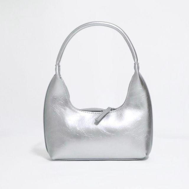 (6color) 반달 실버 토트백