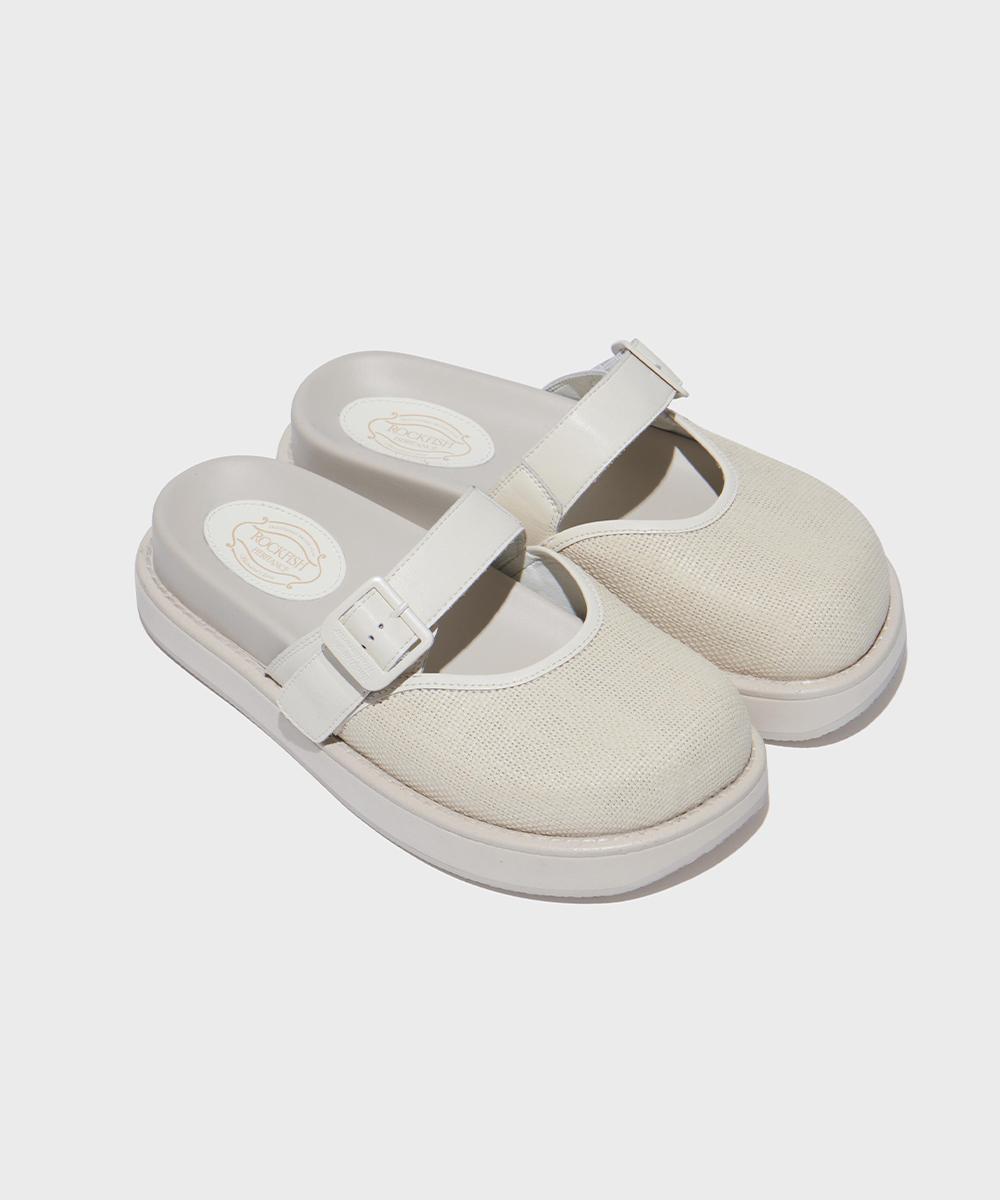 [바로배송] ONE STRAP MULE - IVORY