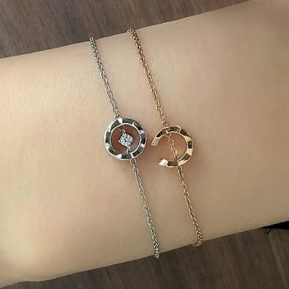 14k 18k 브렌 바게트 링 원형 오픈 팬던트 팔찌 2종 선택