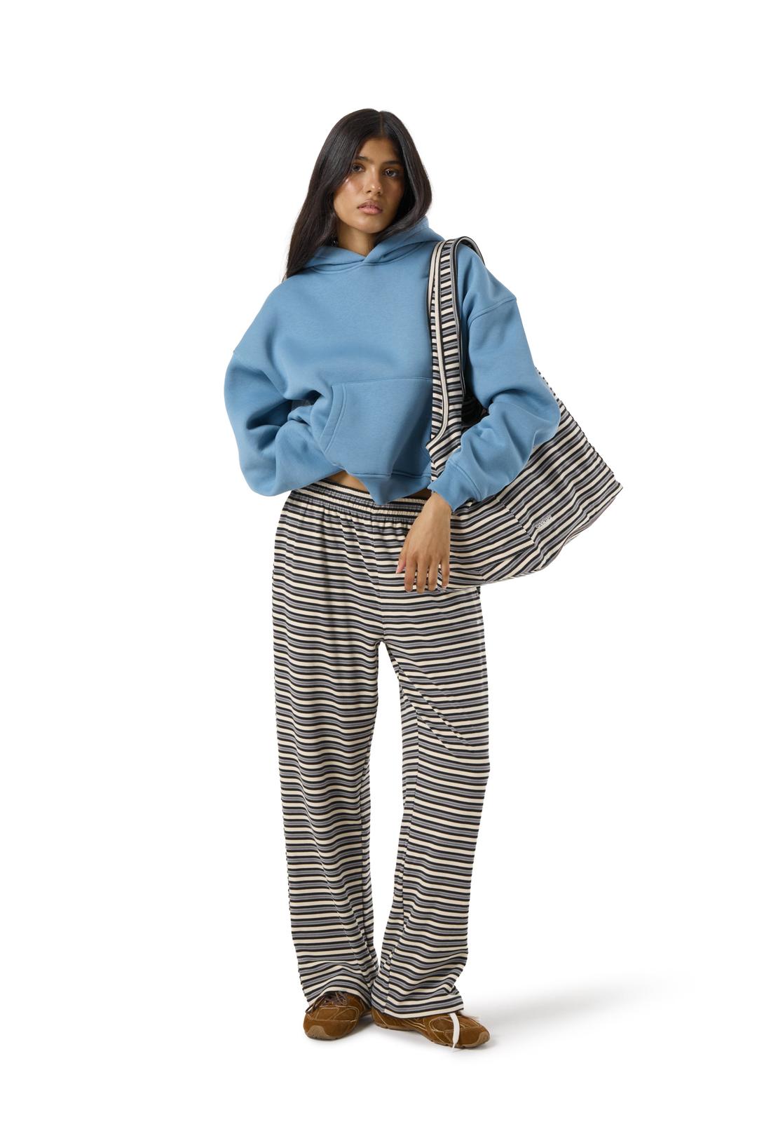 Trademark Shrunken Hoodie in Mid Blue - XS