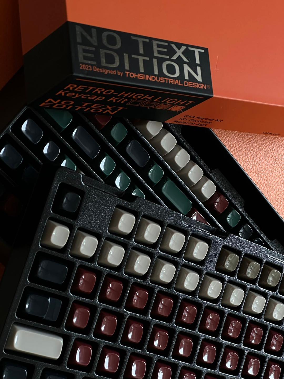 GSA Retro-High Light Keycaps Set No-Text Edition
