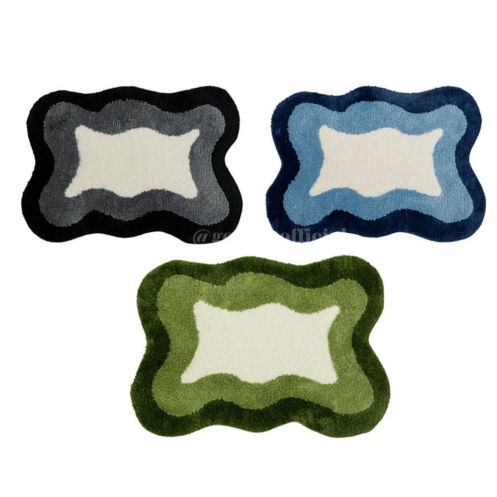 웨이브 발매트 현관 소파 침대 러그 3color