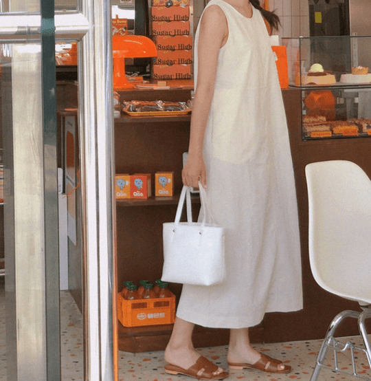 (2color) 논 나시 롱 원피스