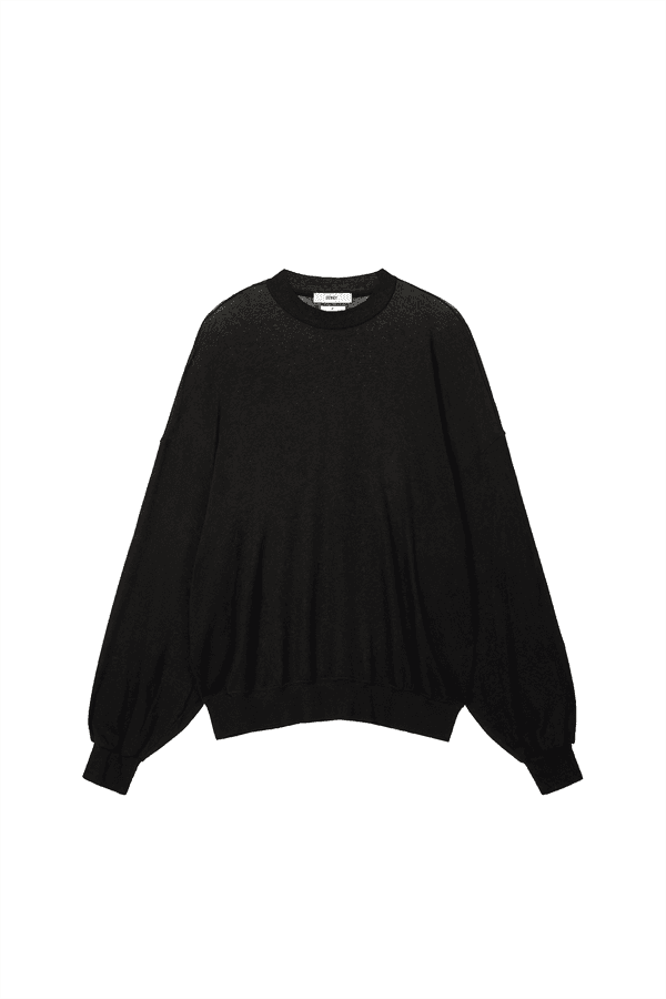 SOFT OVERFIT SWEAT SHIRTS IN BLACK
