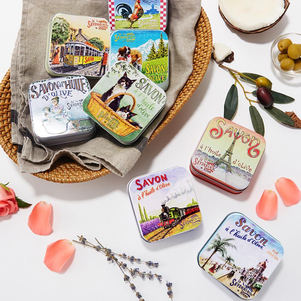 사본느리 프랑스 명품 천연 비누 클렌징/향기 1+1 틴케이스