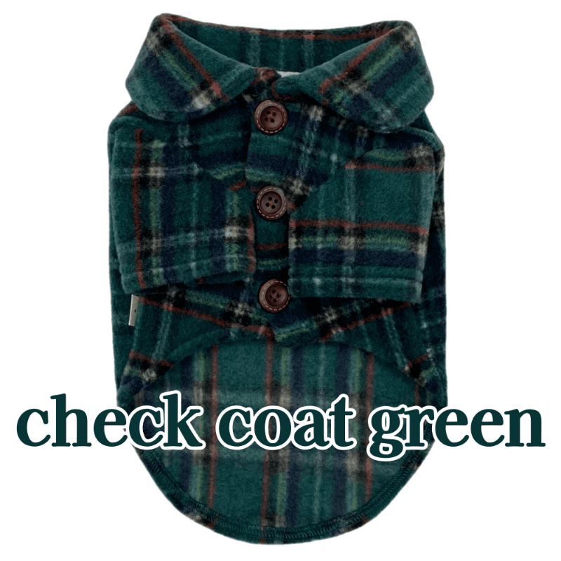 크리스마스 체크 코트(그린)