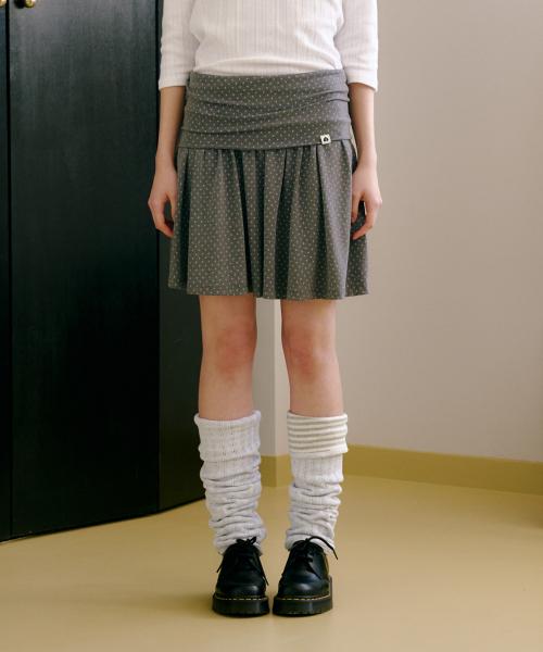 Playful Mini Skirt, Charcoal