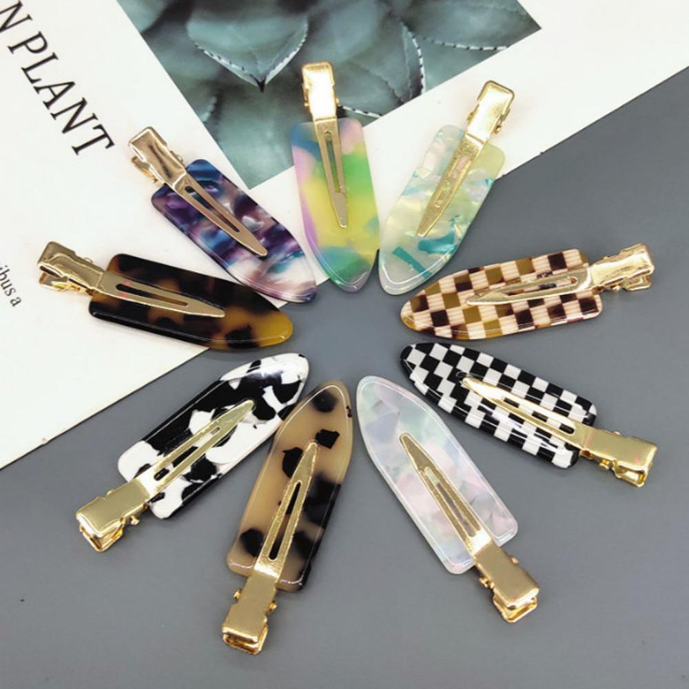 체크 블랙 미니 머리핀세트 메이크업핀 헤어클립 스타일링 헤어핀