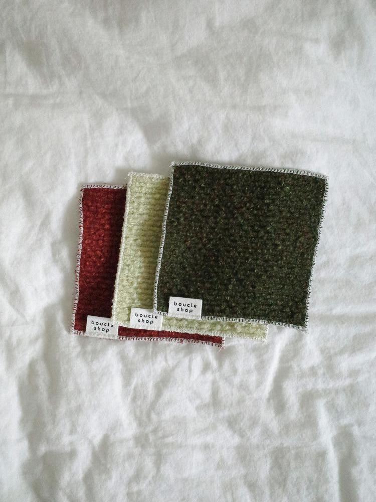 부클샵 패브릭 티코스터 무지 컵받침대 3컬러