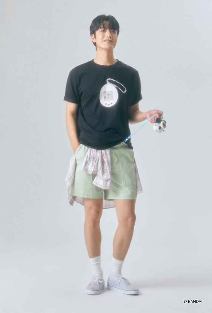 [다마고치] 반팔 티셔츠(BLACK)_SPRLF38U03