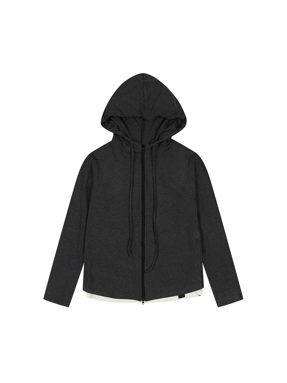 슬림 후드 집업 [2 COLOR] | (주)원더플레이스