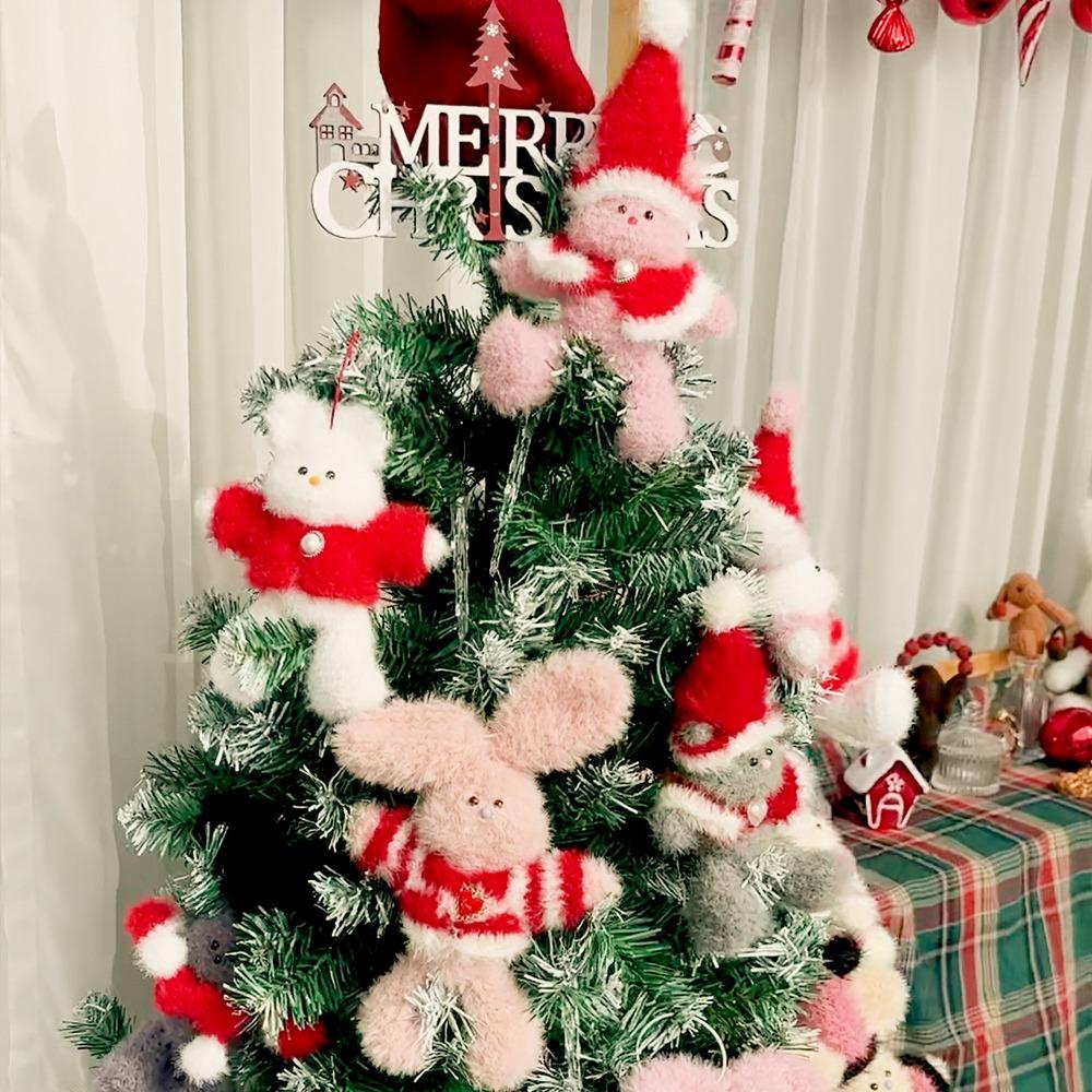 [DIY패키지] 메리버니 & 메리냥 크리스마스 오너먼트 (동영상) / 앙고라스타일 / 제니코바늘제니