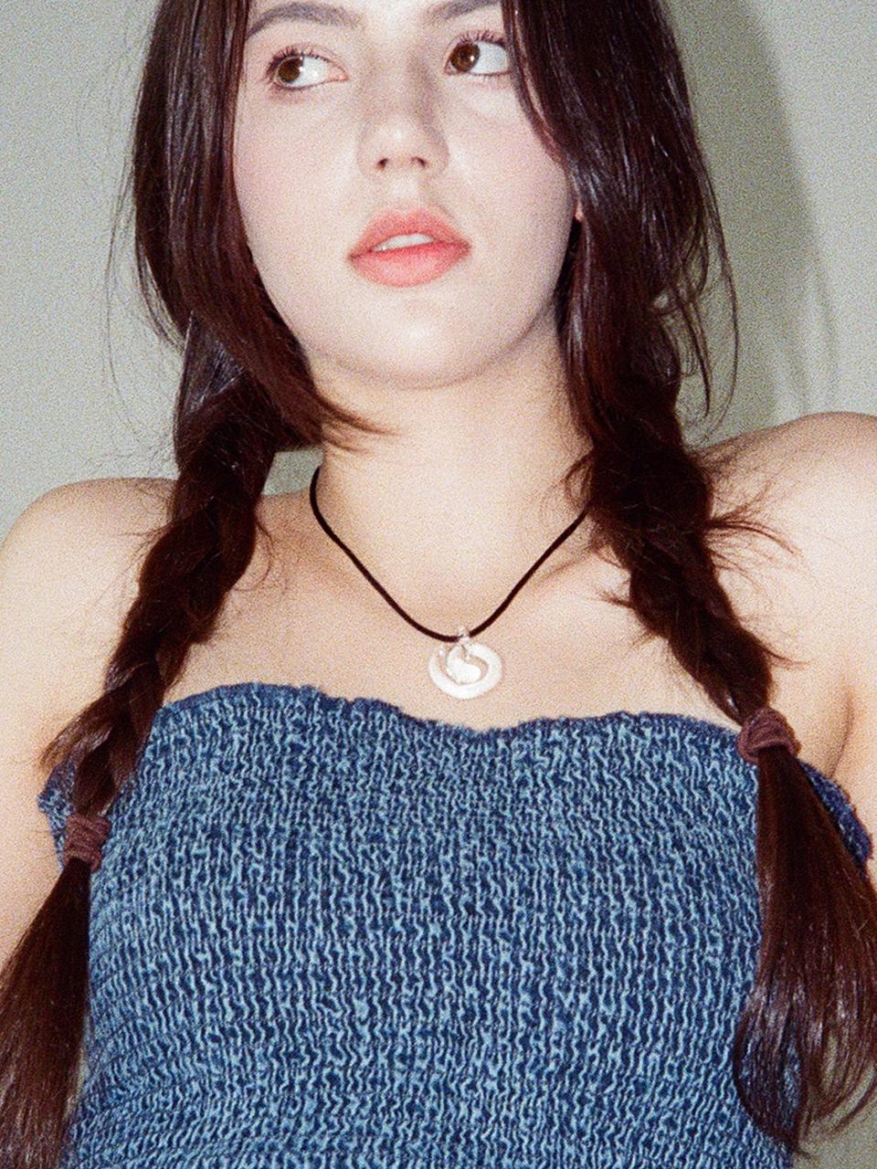 5차 마지막 재입고 | 유리 나선형 네크리스 - 투명