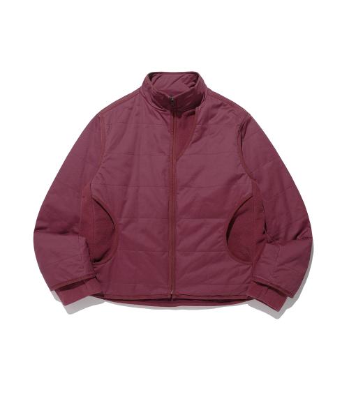 COTTON WASHED QUILTING JACKET_BURGUNDY(NG2FWUB900A)