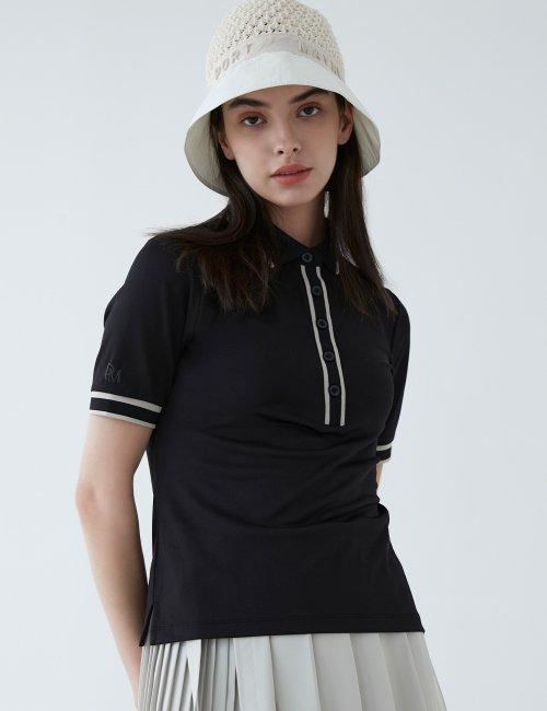 GIAN TIPPING SHIRT - BLACK