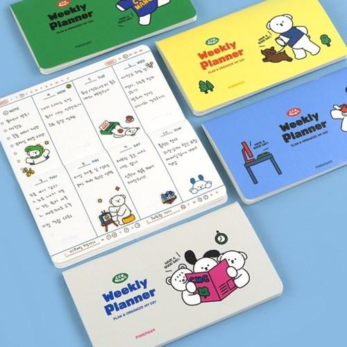 [핑크풋]꼬망위클리플래너(랜덤발송)