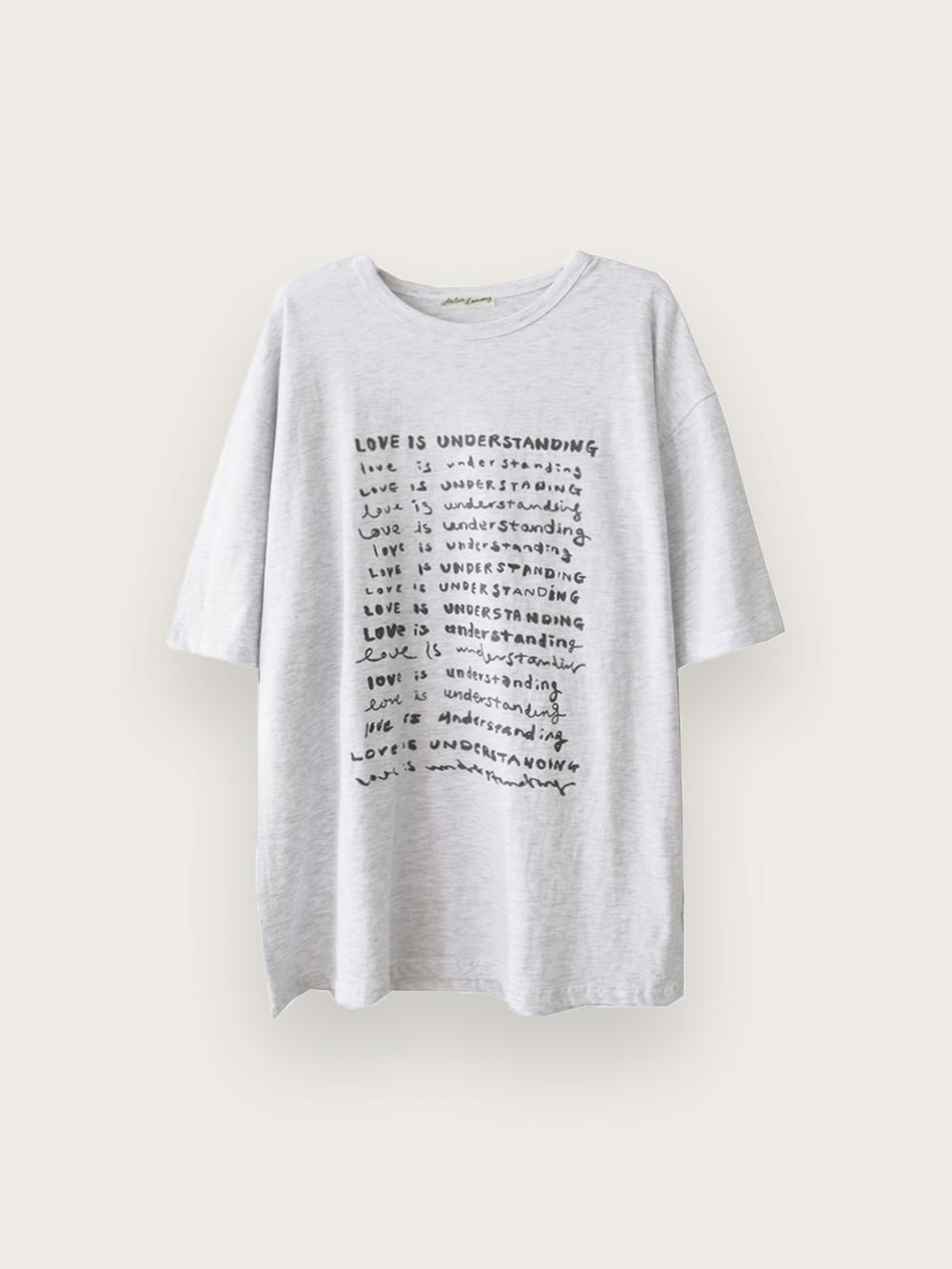 understanding t-shirt - melange gray