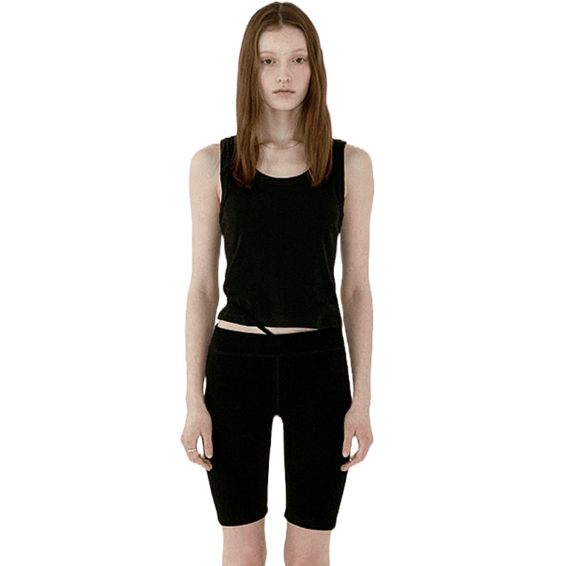 [RECSTUDIO] BIKER PANTS - BLACK