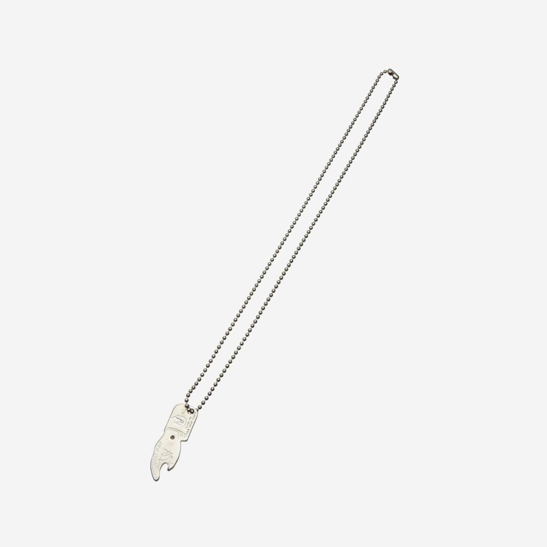 Hysteric Glamour You Pay Necklace Silver