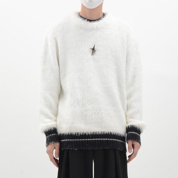 anti-mink metallic sweater