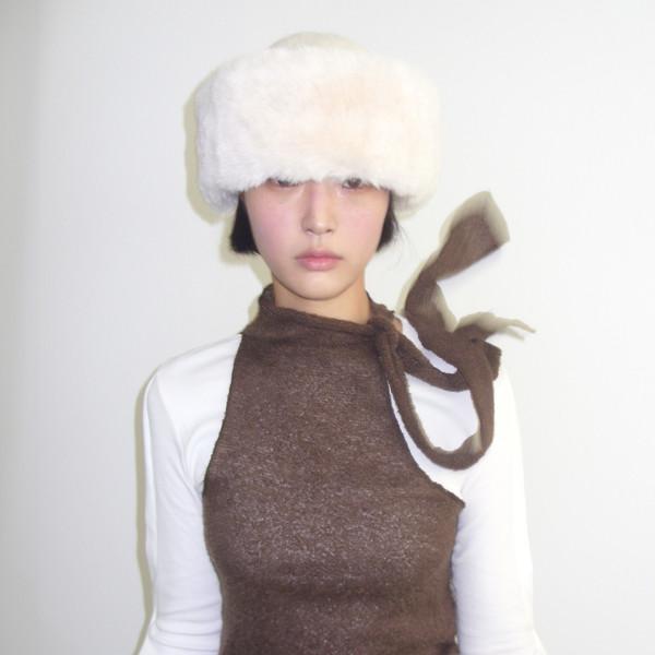 scarf halter top_brown