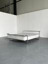 Iconic Vintage Ikea "Kromvik" King Chrome Bed, Knut Hagberg, 1980s