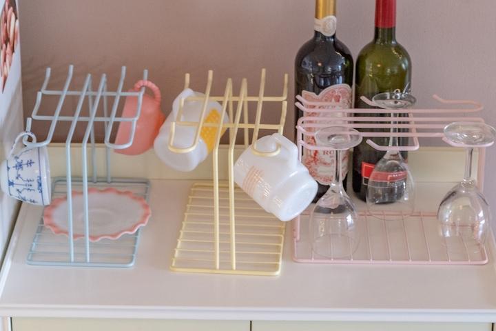 파스텔 컵걸이 컵꽂이 와인잔거치대 와인잔걸이