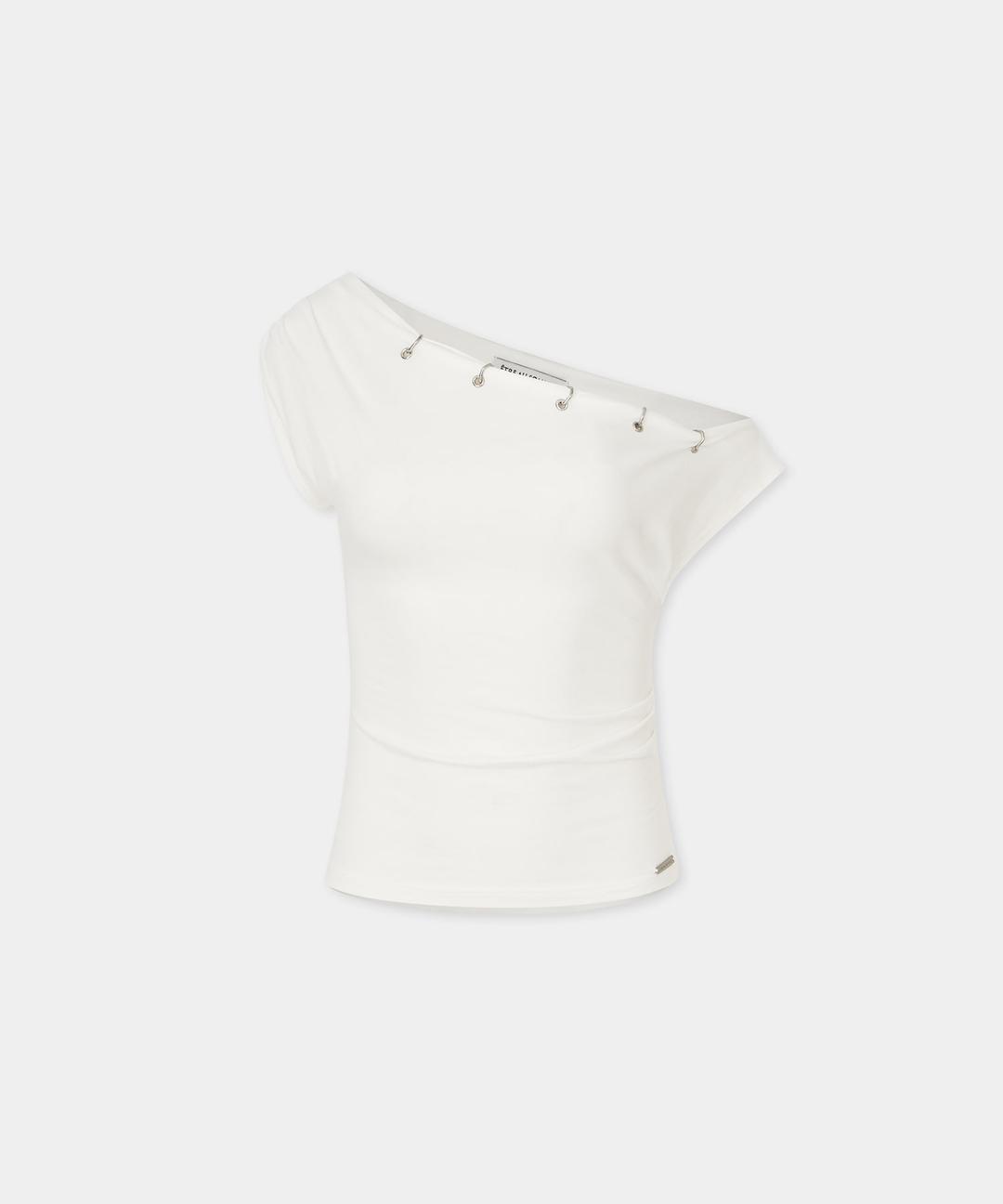Piercing Drape Short Sleeve (WHITE)