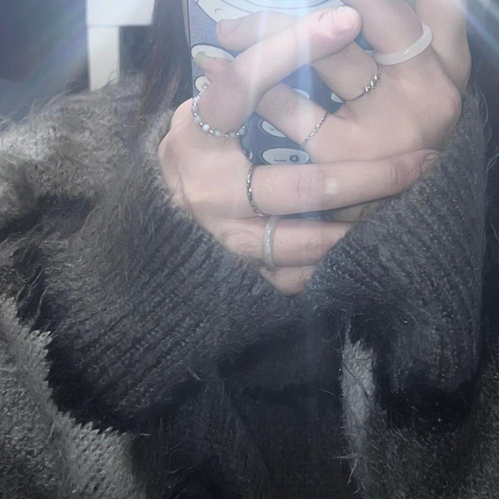 Grey Milk Ring Set (6개)