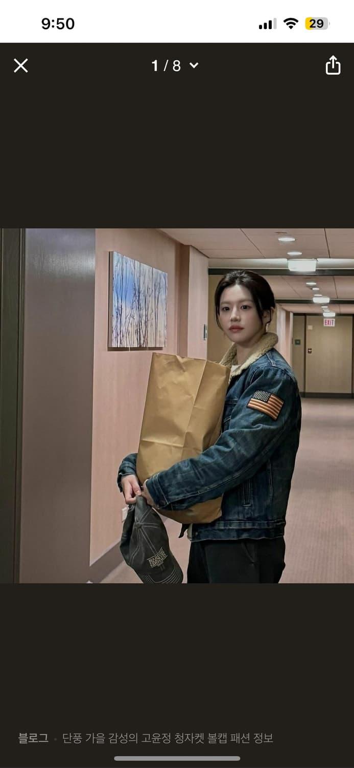 새제품 폴로 고윤정 청자켓 데님자켓 플러그 성조기 | 후루츠패밀리