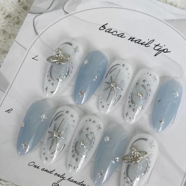 [여름강추🔥]우주 행성 네일팁🪐🤍/y2k/영롱한네일/실물보장