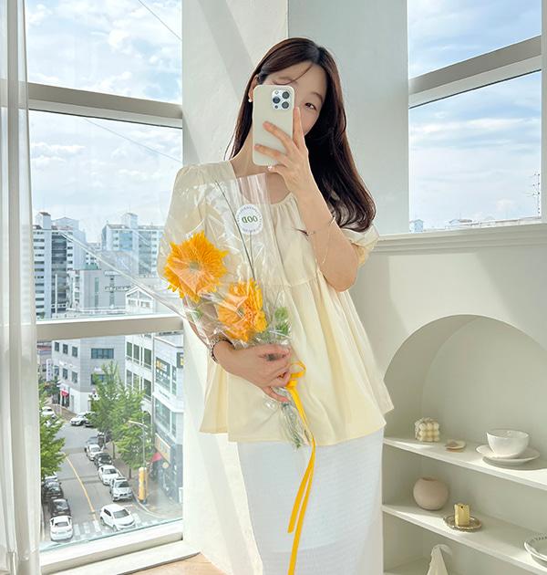 임부복*블루밍 블라우스