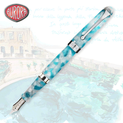 오로라 만년필 비밀의 도시 시리즈 오티지아 AU888-VOR 한정판